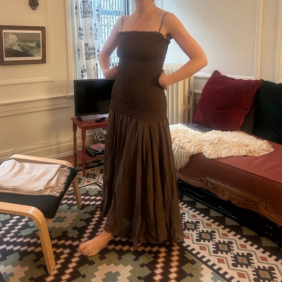 J Crew Collection smocked chiffon dress - Picture 4 of 4